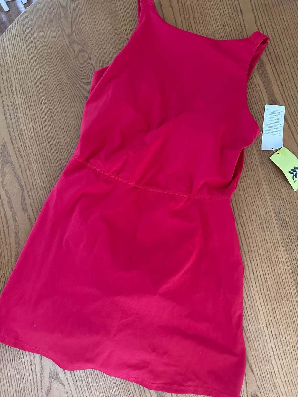 All in Motion Knit High Neck Active Dress Red Small